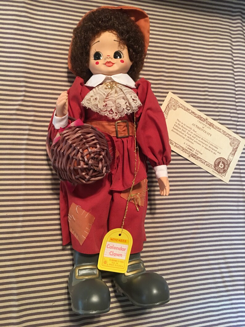 brinn's collectible clown dolls 1988