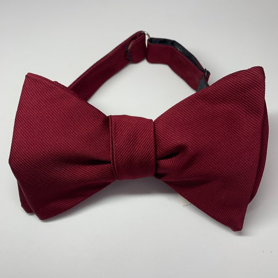 Plain Vintage Self Tie Bow Tie - Resilio R14 - image 9