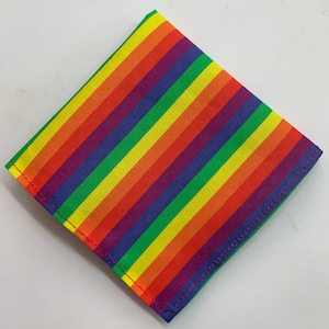 Rainbow Pride Print Pocket Square