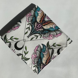 Moth Moon Print Cotton Pocket Square