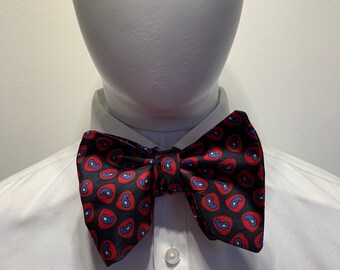 1940s 1950s Printed Diamond Point Butterfly Bow Tie by Invizo - Etsy