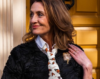 Botanical Butterflies Neck Tie