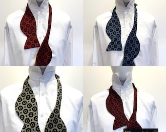 Pattern Vintage Self Tie Bow Tie - Wembley W05