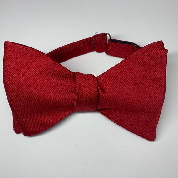 Plain Vintage Self Tie Bow Tie - Resilio R14 - image 4