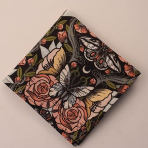 Moth Floral Print Pocket Square