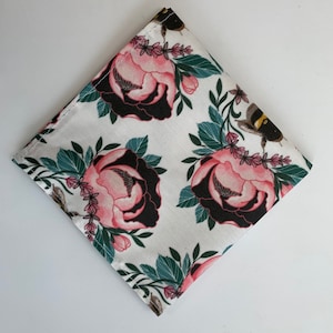 Bee Floral Pocket Square