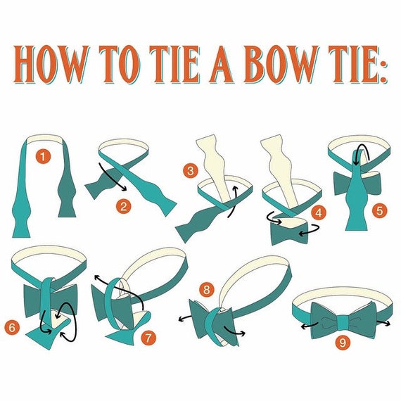 Plain Vintage Self Tie Bow Tie - Resilio R14 - image 10