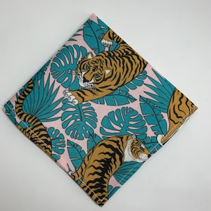 Tropical Tiger Cotton Pocket Square