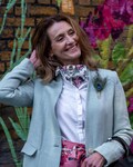 Bee Floral Print Ascot Cravat