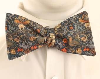 Heritage Aviary (Morris Inspired) Bow Tie – Self-Tie or Pre-Tied Options