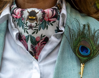 Peacock Feather Lapel