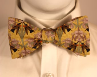 Hummingbirds Orchids Self-Tie Bow Tie
