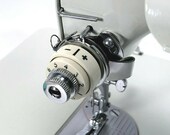 Singer White 221 Featherweight Upper Thread Tension Knob Assembly Vintage Sewing Machine Part Original Simanco 221K Celery