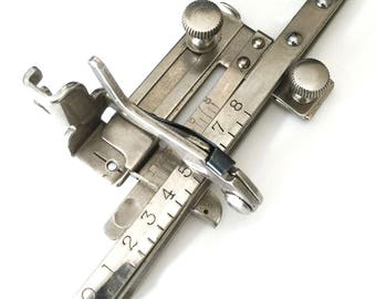 SINGER 221 222K Featherweight Sewing Machine TUCKER Foot Attachment Vintage Simanco #36583 Low Shank 15 99 27 28 66 127 128 201 222