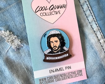 Jon Snow Globe Enamel Pin