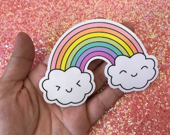 Happy Rainbow Vinyl Sticker