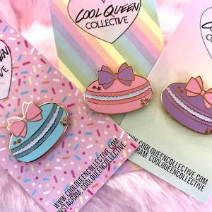 Macaron Bow Glitter Hard Emaille Pin