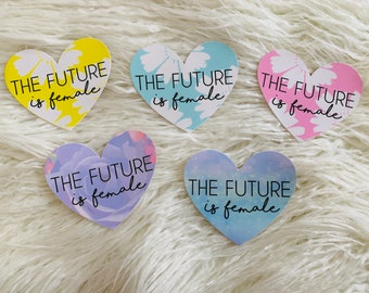 The Future is Female Heart Vinyl Sticker