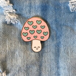 Happy Mushroom Enamel Pin