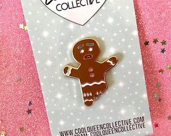 Gingerbread Man Enamel Pin