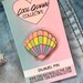 Pastel Rainbow Shell Enamel Pin - Etsy