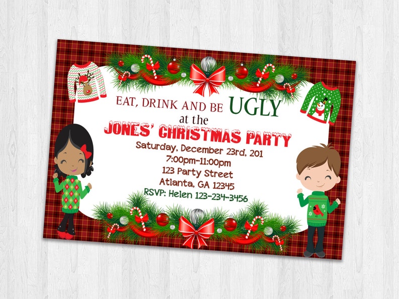 Xmas Bash invitation, unappealing sweater invitation, Holiday vacation invites, Christmas sweater invitations, Printable Holiday vacation Invitations picture relating to Printable Holiday Invites referred to as Xmas Bash invitation, hideous sweater invitation, Holiday vacation invites, Christmas sweater invitations, Printable Family vacation Invitations