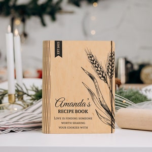 Personalized Plywood Recipe Book: Custom Cook Book, Blank Pages