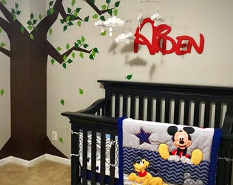 Disney Font Disney Letters Disney Wall Art Personalised Disney Names Baby Room Decor Wooden Name Name Sign disney gift Last Name Sign