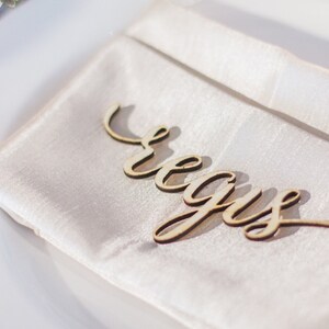 Birch Plywood Wedding Place Cards, Rustic Table Names
