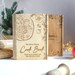 Heirloom Cookbook /Wooden Custom Recipes Book /Family heirloom /Gift for mom/Personalize Chef Recipe Book/Blank Recipe Book/Anniversary Gift 
