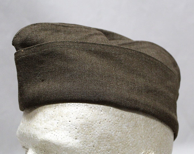 WW2 US Army Garrison Cap Serge 1942 7 1/8 . HU1107 Etsy