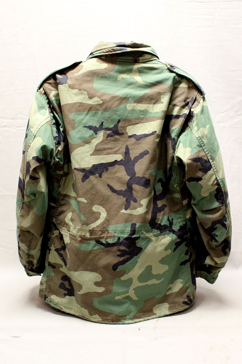 US Army Woodland Camo Jacket w/liner Large-Reg . UA789 | Etsy