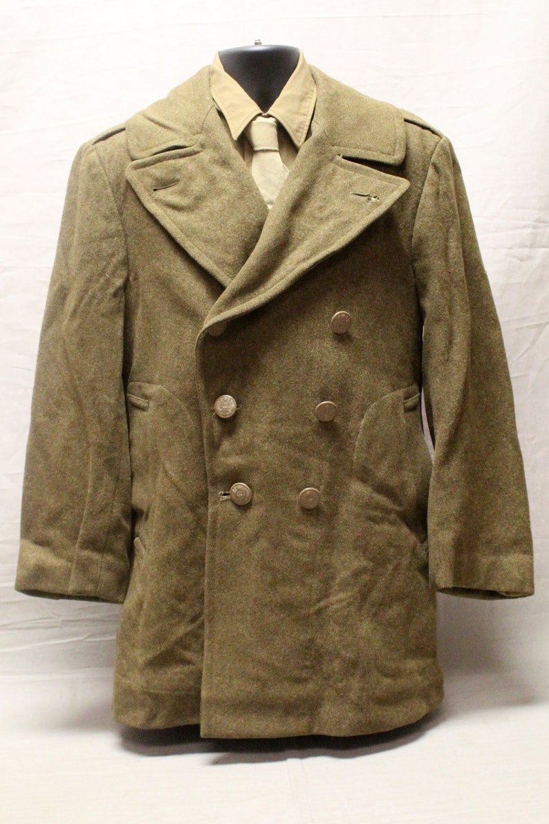 WW2 US Army Wool Overcoat 1942 40S . UA899 | Etsy