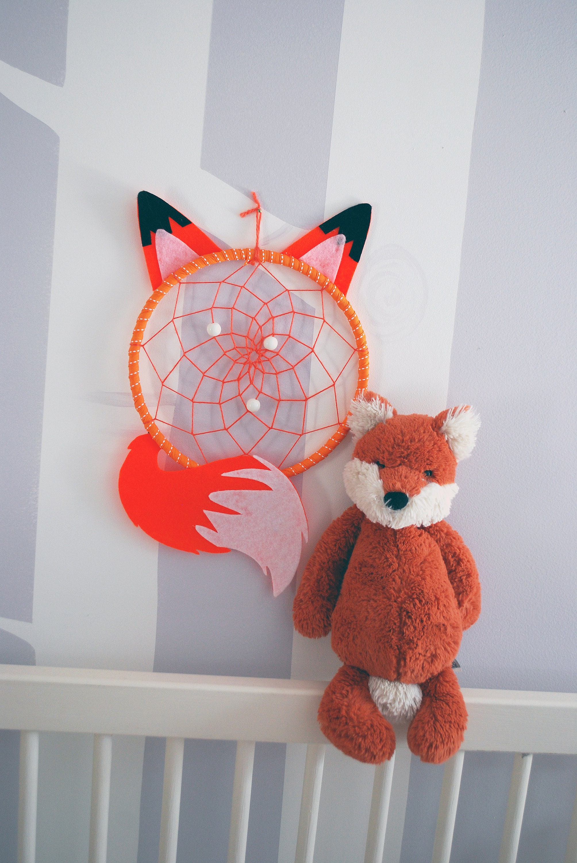 Fox Dream Catcher Wolf Dreamcatcher Nursery Bedroom Decor