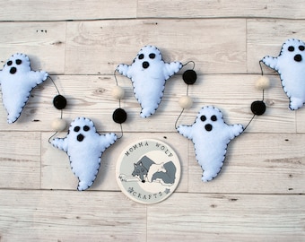 Ghost garland, Halloween Party Decor