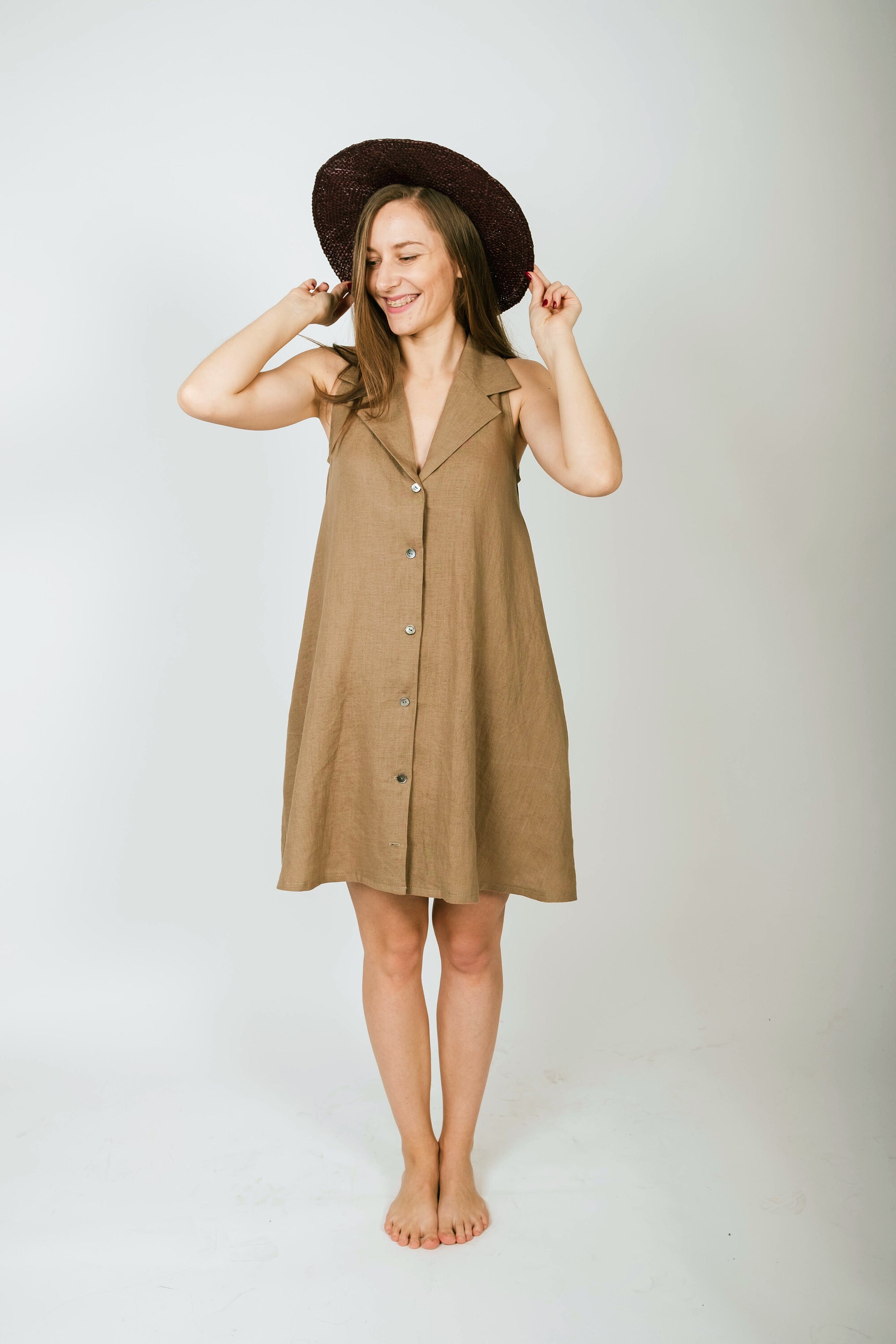 Khaki tunic dress Clearance
