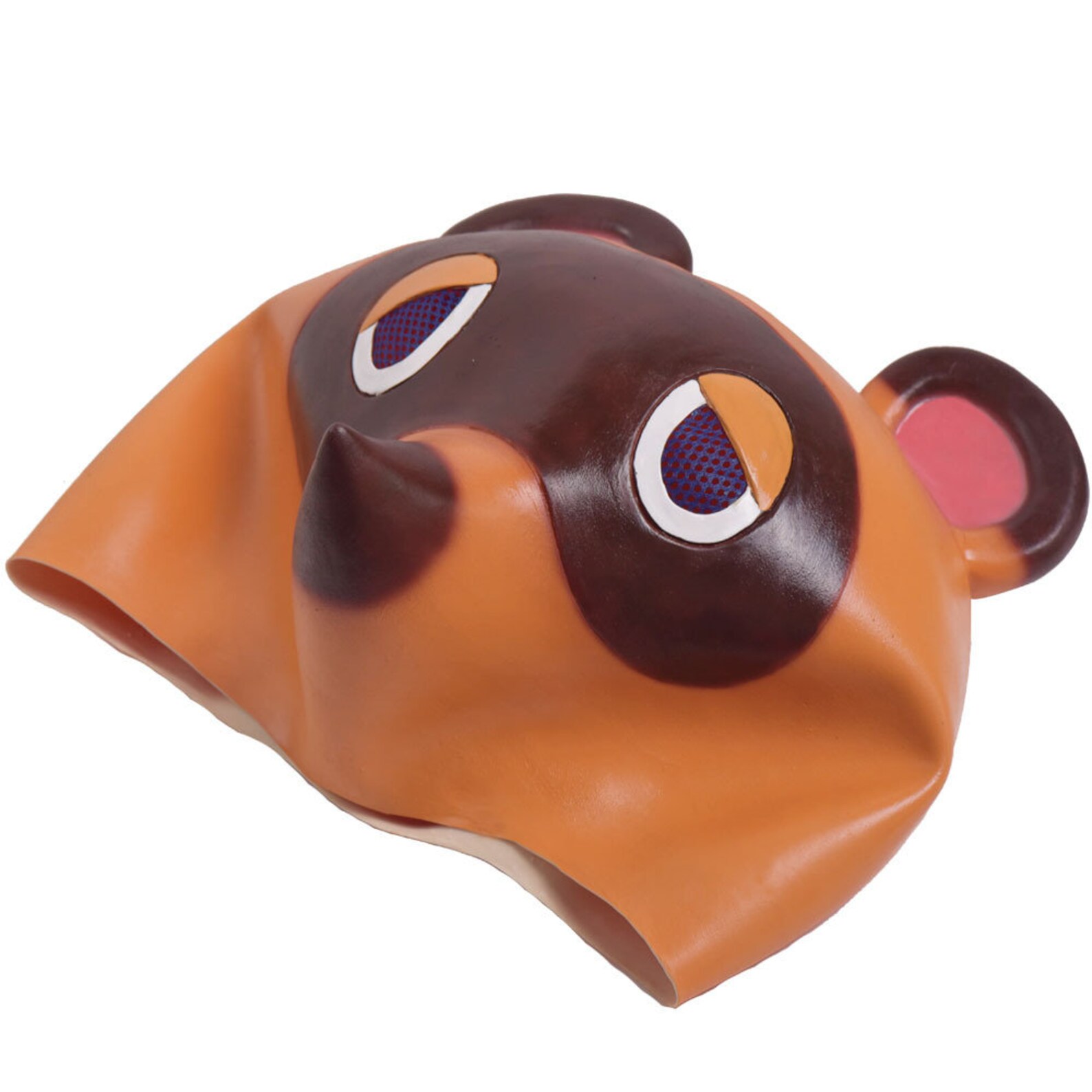 Animal Crossing Tanuki Mask Latex Headgear Halloween Cosplay Etsy
