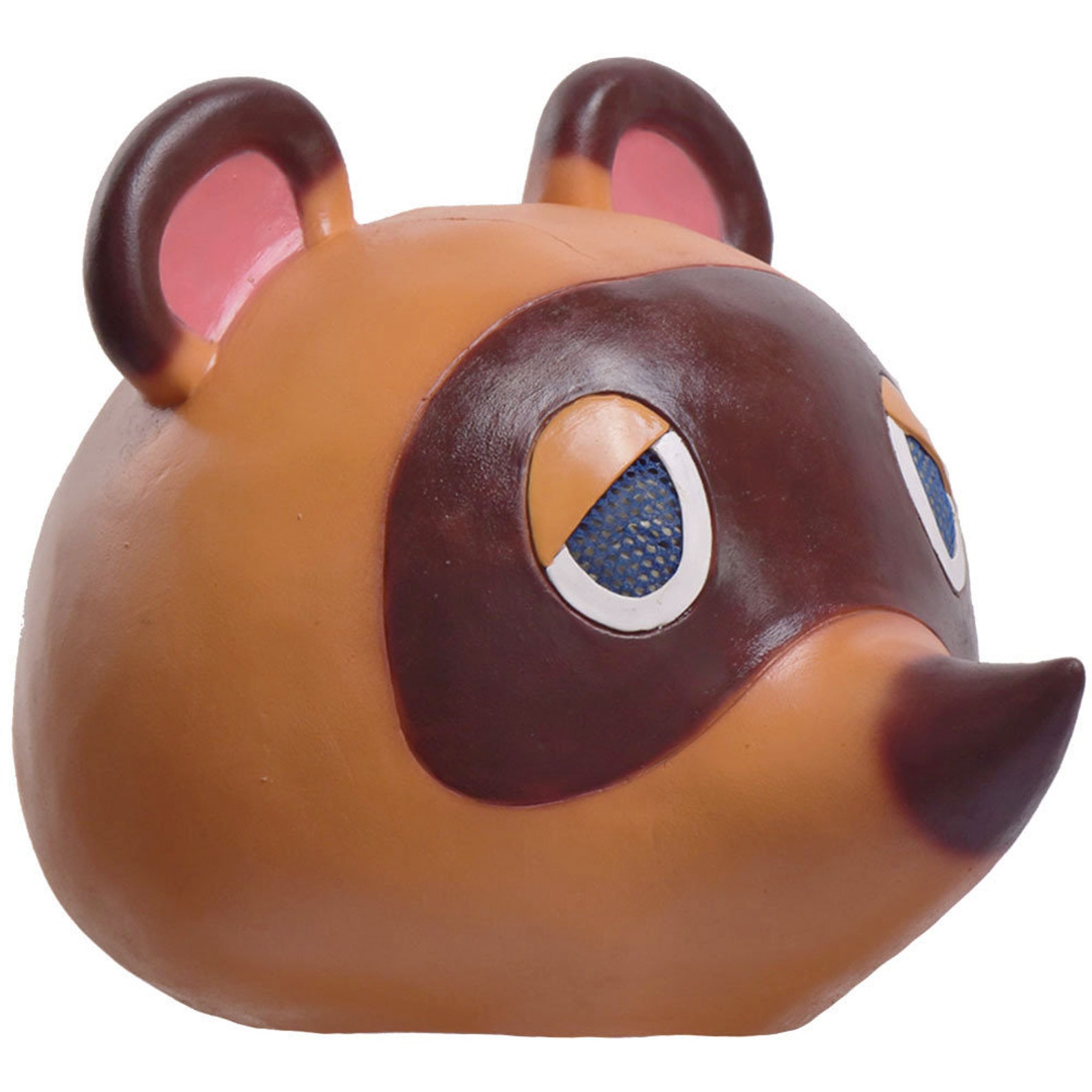 Animal Crossing Tanuki Mask Latex Headgear Halloween Cosplay Etsy