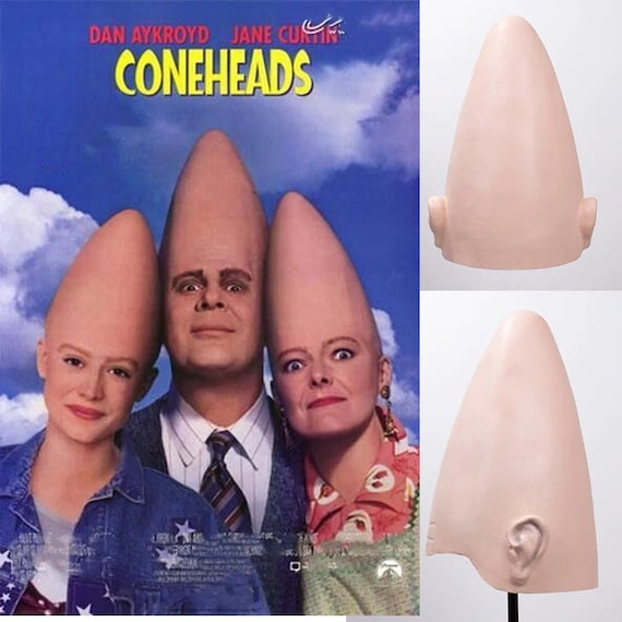 Coneheads Alien Latex Cap Mask Cosplay Egg Head Conical Masks Etsy