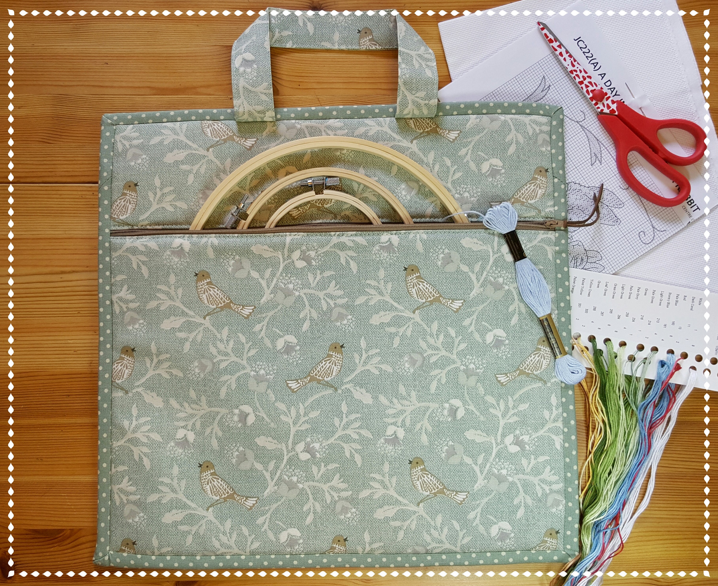 Cross Stitch Carry Case / Cross Stitch Project Bag / Project Etsy