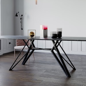 Contemporary Dining Table Base, Steel Table Base, Modern Metal Table Frame, Furniture Legs, Handmade Table,  VIRRO 80.20