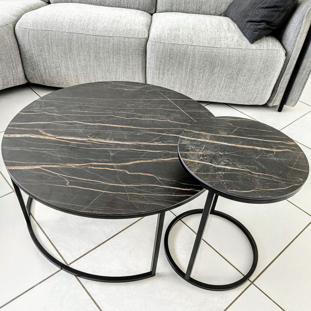 Designer Nesting Coffee Tables, Round Decoration Sofa Side Table