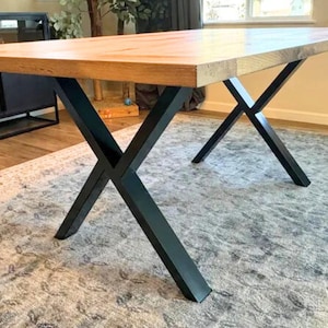 Designer Dining Table Legs, Study Desk Legs, Metal Coffee Table Legs, Entryway Contemporary Steel Legs, Unique Finishes, MR WUU, Set of 2
