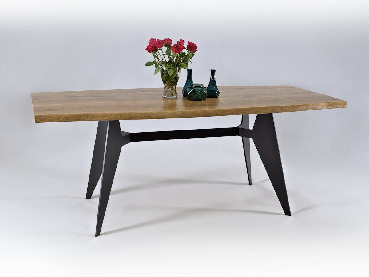 Industrial Table Base Modern Design Metal Base Handmade Etsy