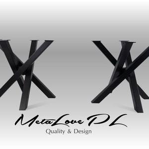 Set of 2, Industrial Table Base, Black Table Base, Round Table Legs, Round Table, Table Base, NEXUS TWINS Table base 60 .60
