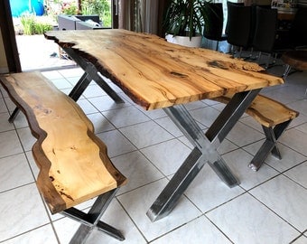 Pieds de table en métal, pieds de table à manger, pieds de bureau, pieds en forme de X, pieds de table de cuisine, lot de 2, IKSI 80,80