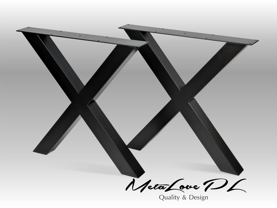 Metal Table Legs Dining Table Legs Desk Legs X Shape Legs Etsy