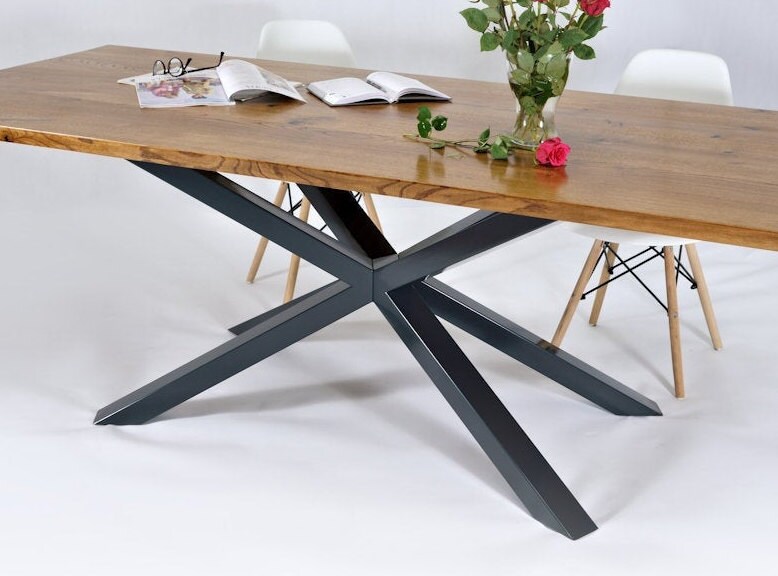Table Base Spider Table Legs Dining Table Base Metal Base Etsy