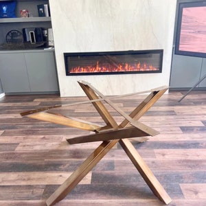 Industrial Table Base, Black Table Base, Round Table Legs, Round Table, Table Base, Table Base for Stone Top, NEXUS Round Table 70 .70