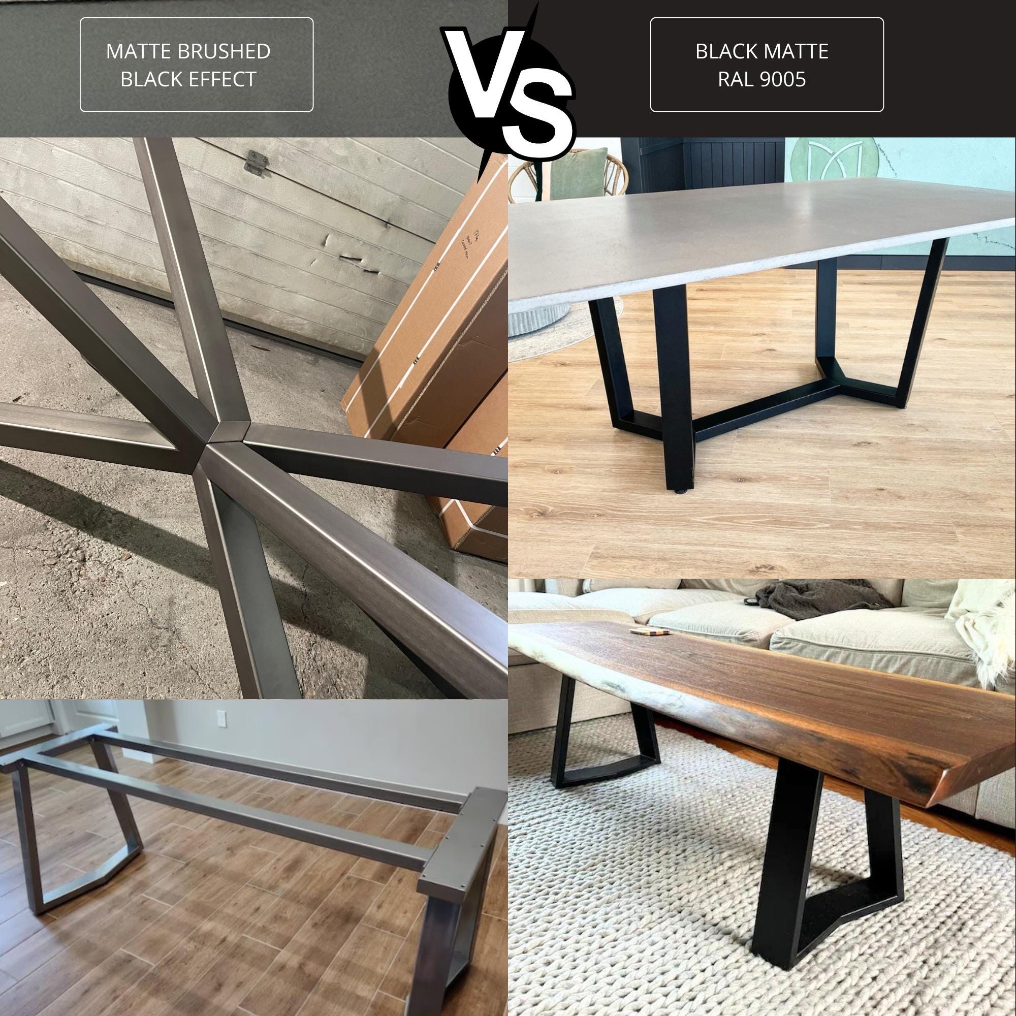 Metal Dining Table Legs for Wood Top, Modern Kitchen Table
